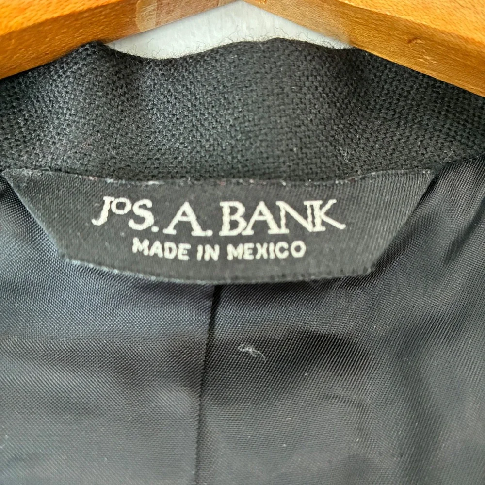 JOS. A. BANK‎ Signature Collection Mens Black Wool Cashmere Blazer Jacket 44R